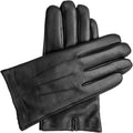 Downholme Vegan Leather Gloves for Men - Warm, Touchscreen Ready