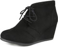 Womens Wedge Ankle Booties - Comfortable 2.75in Low Heel