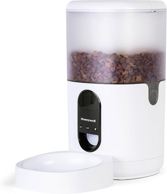 Honeywell 6L Smart Pet Feeder: Remote Control, Portion Control & Voice Message