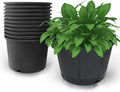 10-Pack 3.9 Gallon Round Planter Nursery Pots - Durable, Stackable Set