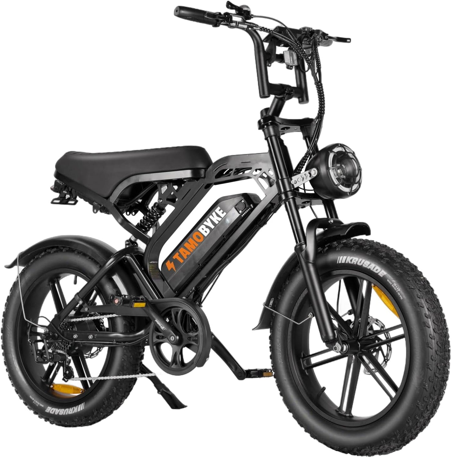 Moped Style 1500W/2000W Electric Bike with Fat Tires for Adults