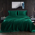 Silky Satin Sheet Set California King - Luxurious Deep Pocket Sheets