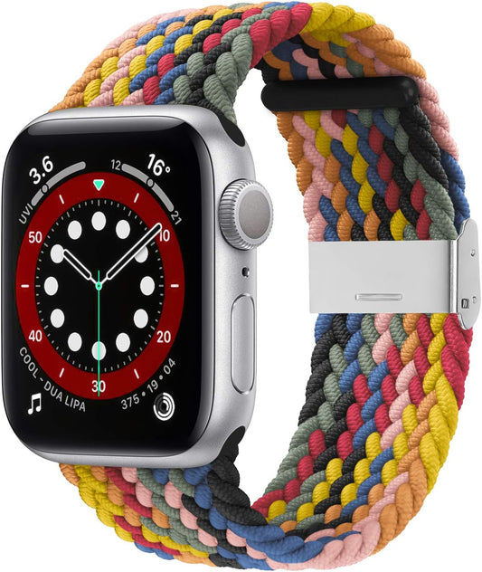 Adjustable Stretchy Nylon Solo Loop for Apple Watch - Comfort & Style!