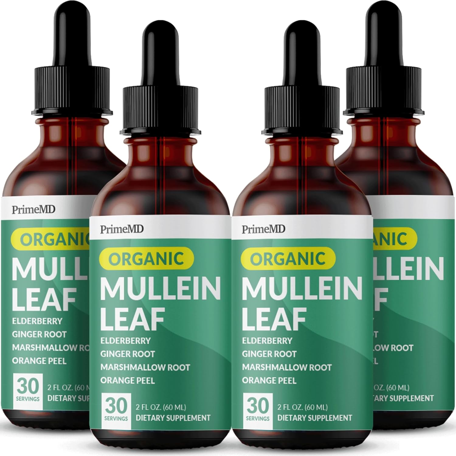 5-in-1 Mullein Drops for Lungs and Bronchial Health Support