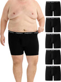 INNERSY Men's Big and Tall Boxer Briefs Stretch Cotton Moisture Made