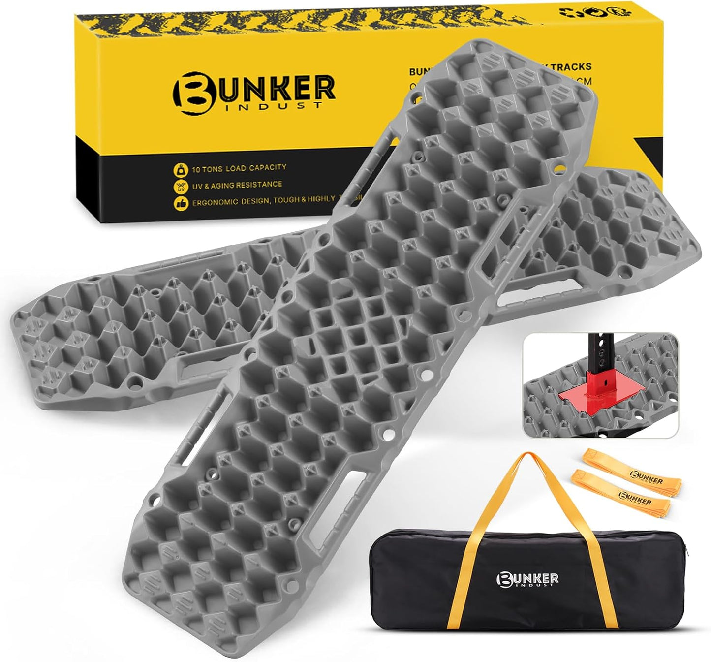 Off-road Traction Boards with Jack Base for 4X4 Jeep Recovery
