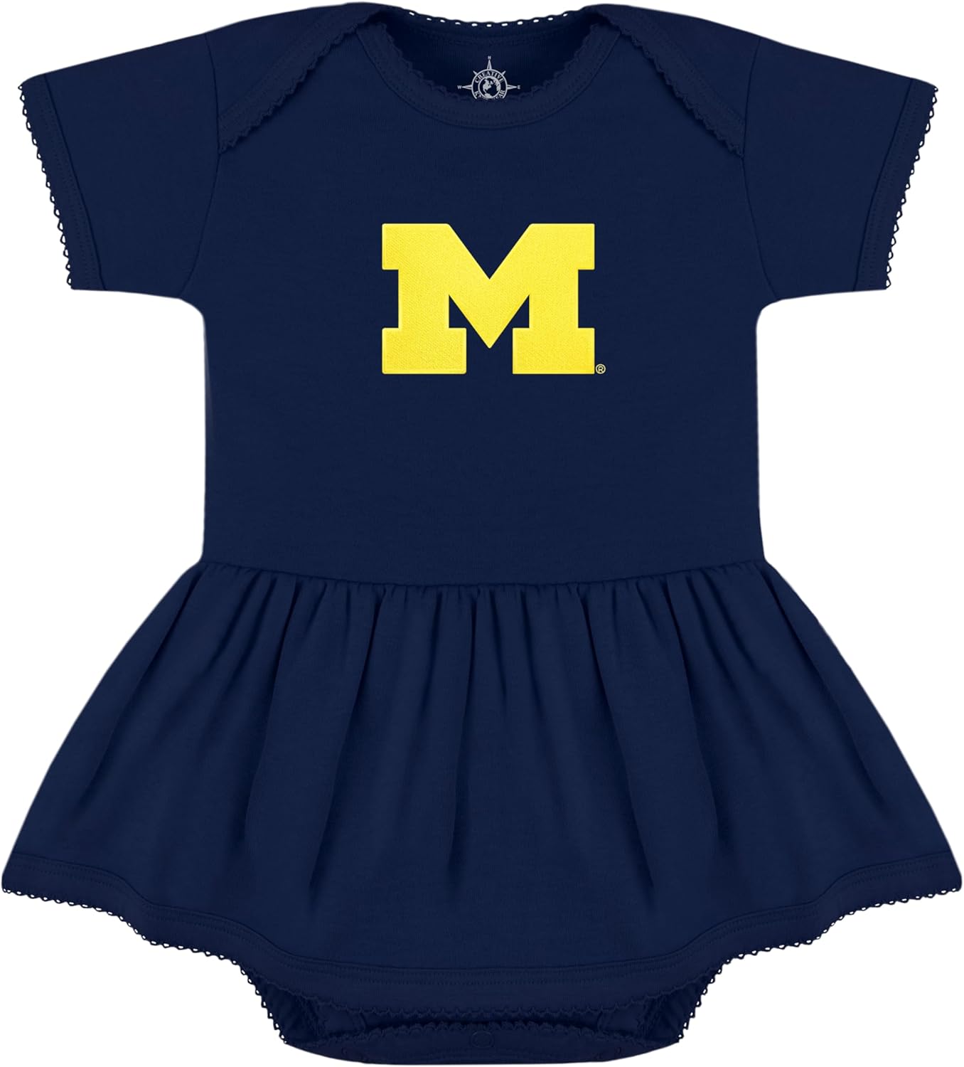 Creative Knitwear College Baby Picot Bodysuit Dress for Girls
