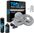 TRQ Front Ceramic Brake Pad & Rotor Kit for Honda Odyssey 2005-2010