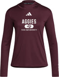 adidas Women's D4T Texas A&M University Lightweight Hoodie - Moisture