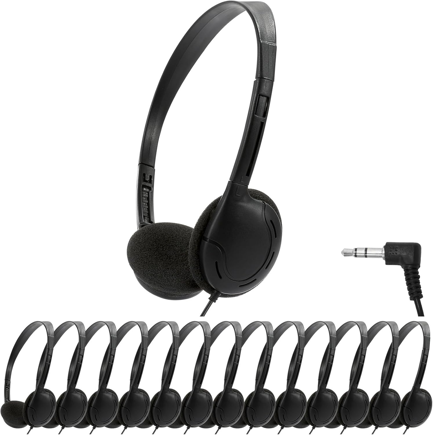 10-Pack Kids Wire Headphones by LUCKYMARK - Classroom Essentials!