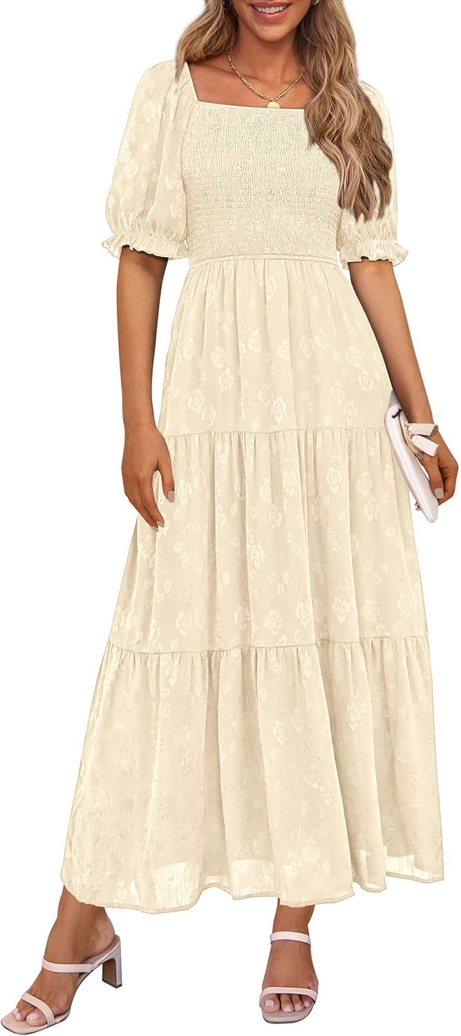 PRETTYGARDEN Women's Summer Casual Midi Dresses for 2025