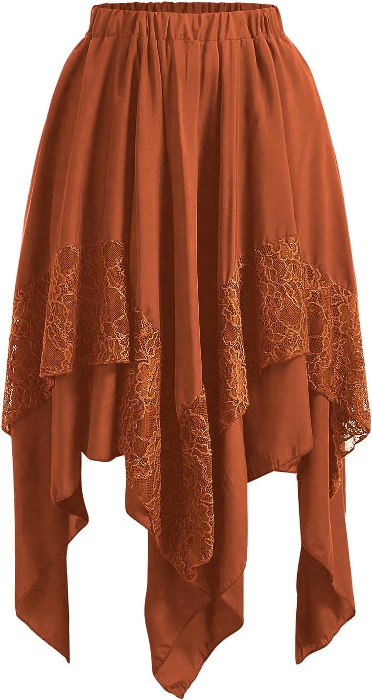 Verdusa Women's Renaissance Flowy Fairy Skirt for Every Occasion