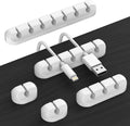 Cord Organizer Cable Management for Desk - Strong 3M Adhesive Clips