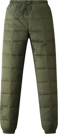 Gihuo Snow Pants Womens Winter Windproof Down Pants - Ultralight Warm
