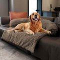 Calming Dogs/Cats Bed Mat 45x37 - Plush Long Fur Pet Pad