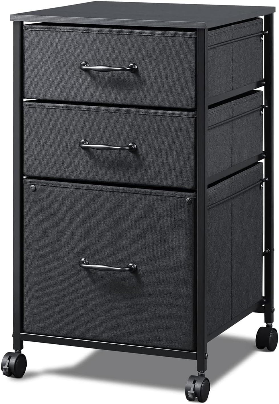 DEVAISE 3-Drawer File Cabinet, Mobile & Stylish
