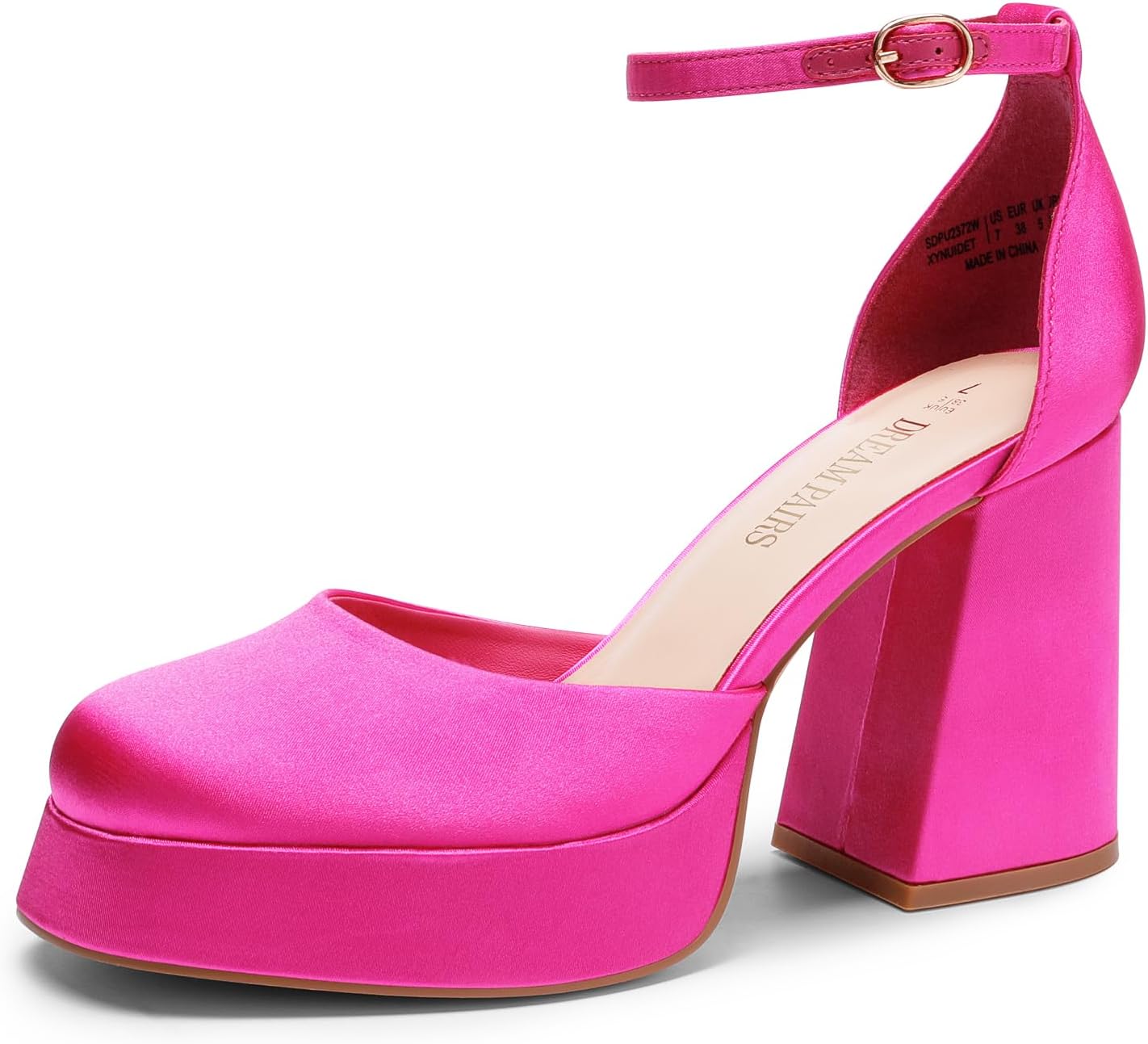 DREAM PAIRS Chunky Platform High Heels for Stylish Occasions