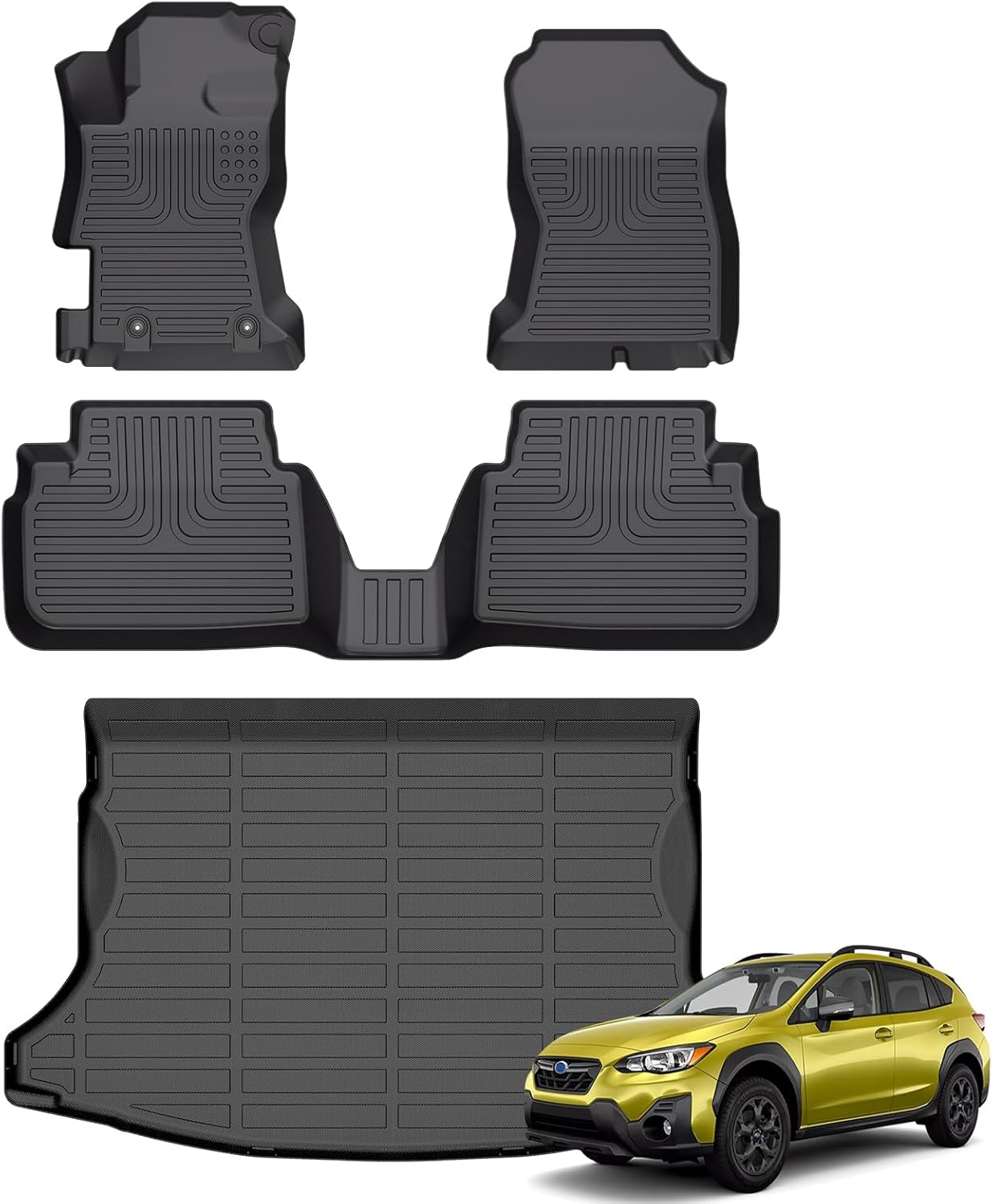 All Weather Floor Mats & Cargo Liner for Subaru Crosstrek 2018-2023