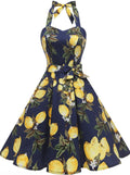 Topdress Vintage Polka Audrey Dress 1950s Halter Retro Style