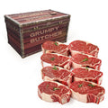 Grumpy Butcher Ribeye Steaks 8 Pack (14 oz each) - Prime Ribeye