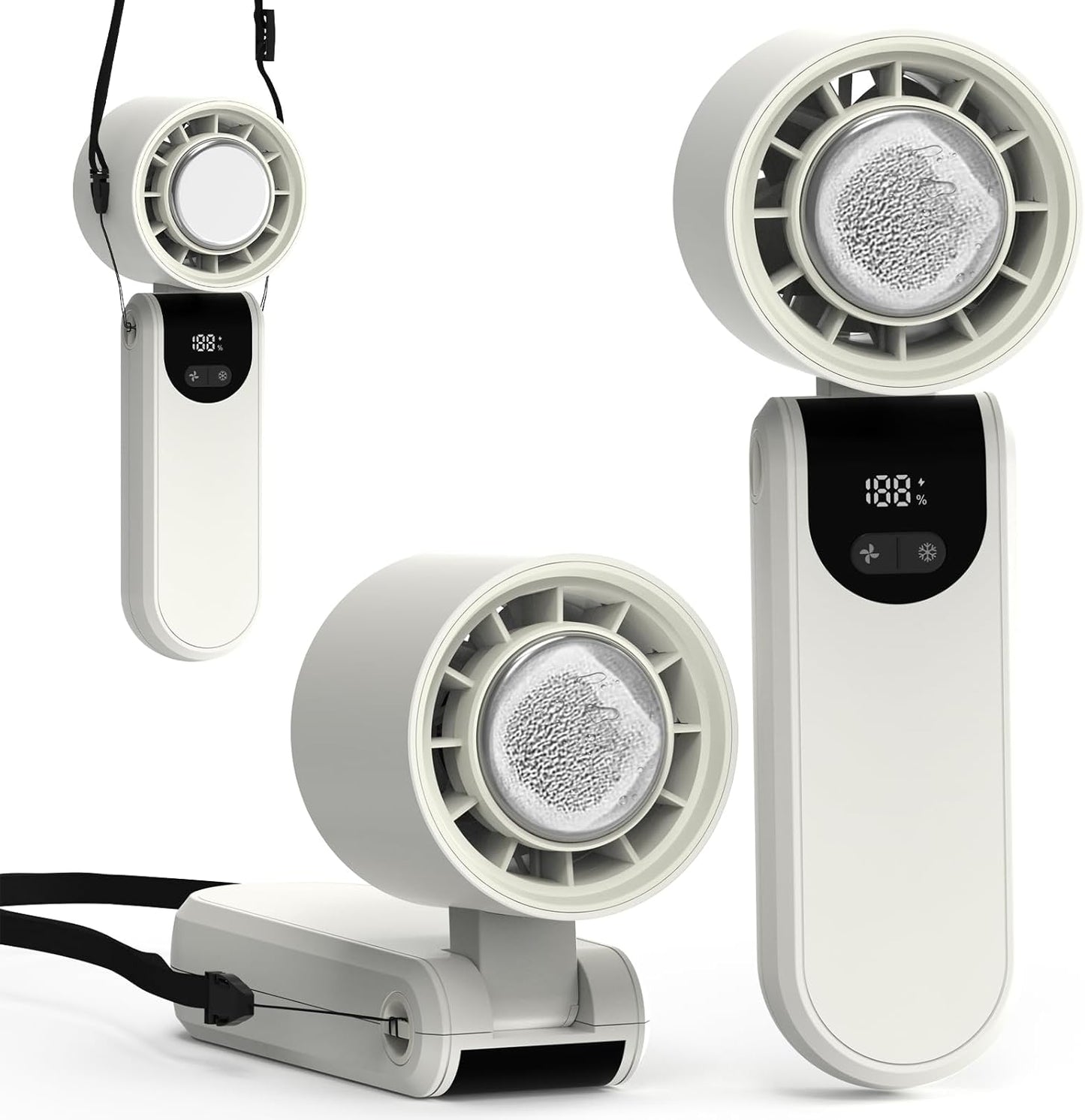 Portable Turbo Fan, 2025Upgraded Rechargeable Mini - Stay Cool Anywhere!