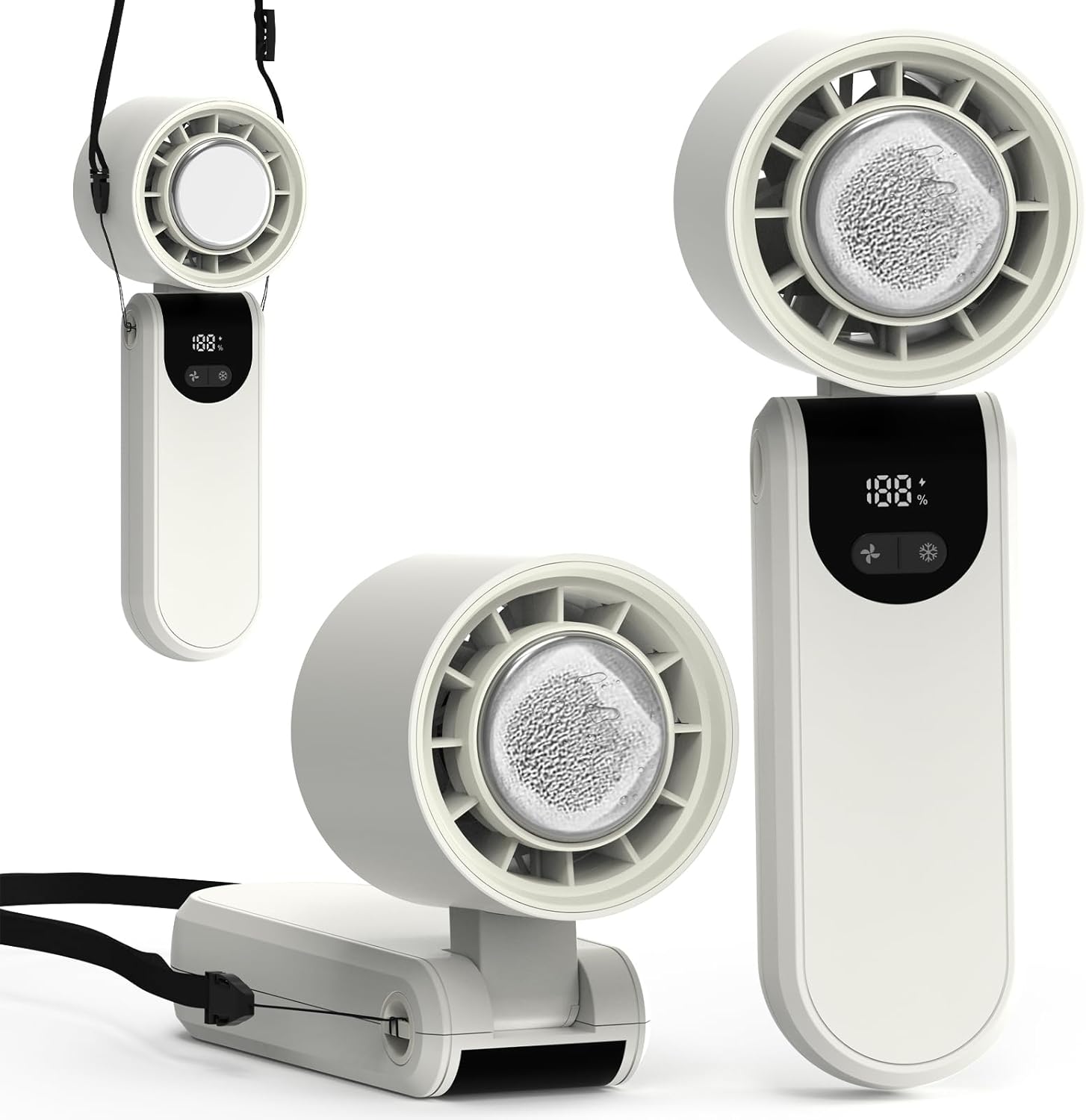 Portable Turbo Fan, 2025Upgraded Rechargeable Mini - Stay Cool Anywhere!