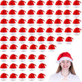Santa Hats Bulk for Adults 48-Pack - Plus Size Thickened Holiday Hats