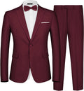 MAGE MALE Men's 2 Piece Slim Fit One Button Suit - Modern Formalwear