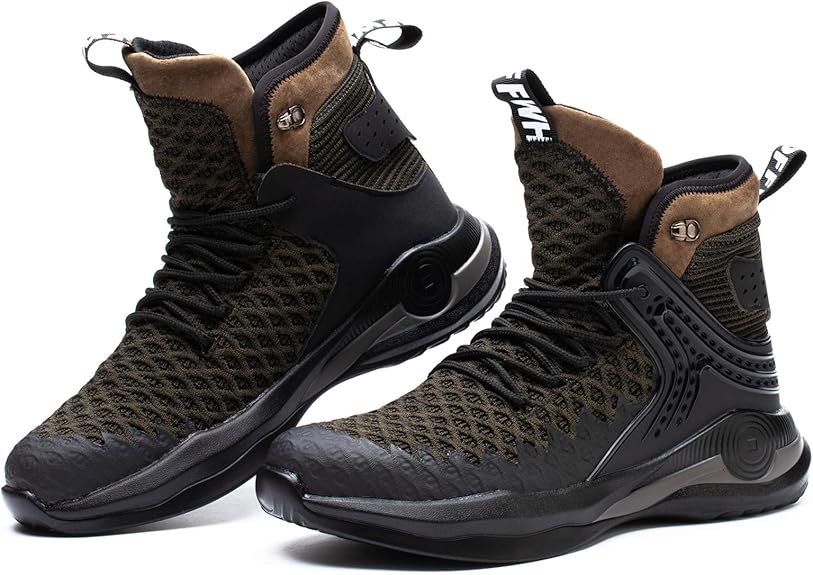 SYLPHID Steel Toe Boots for Men Safety Shoes for Women
