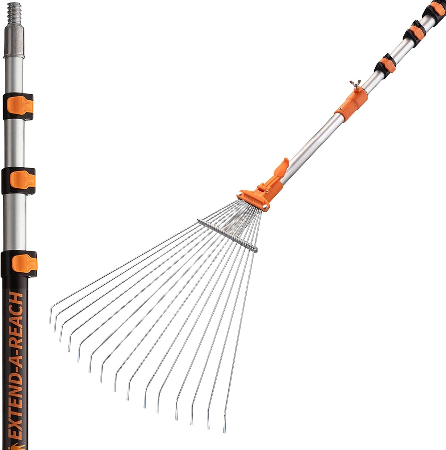 Telescoping Roof Rake 20 ft Reach for Safe Roof Cleaning