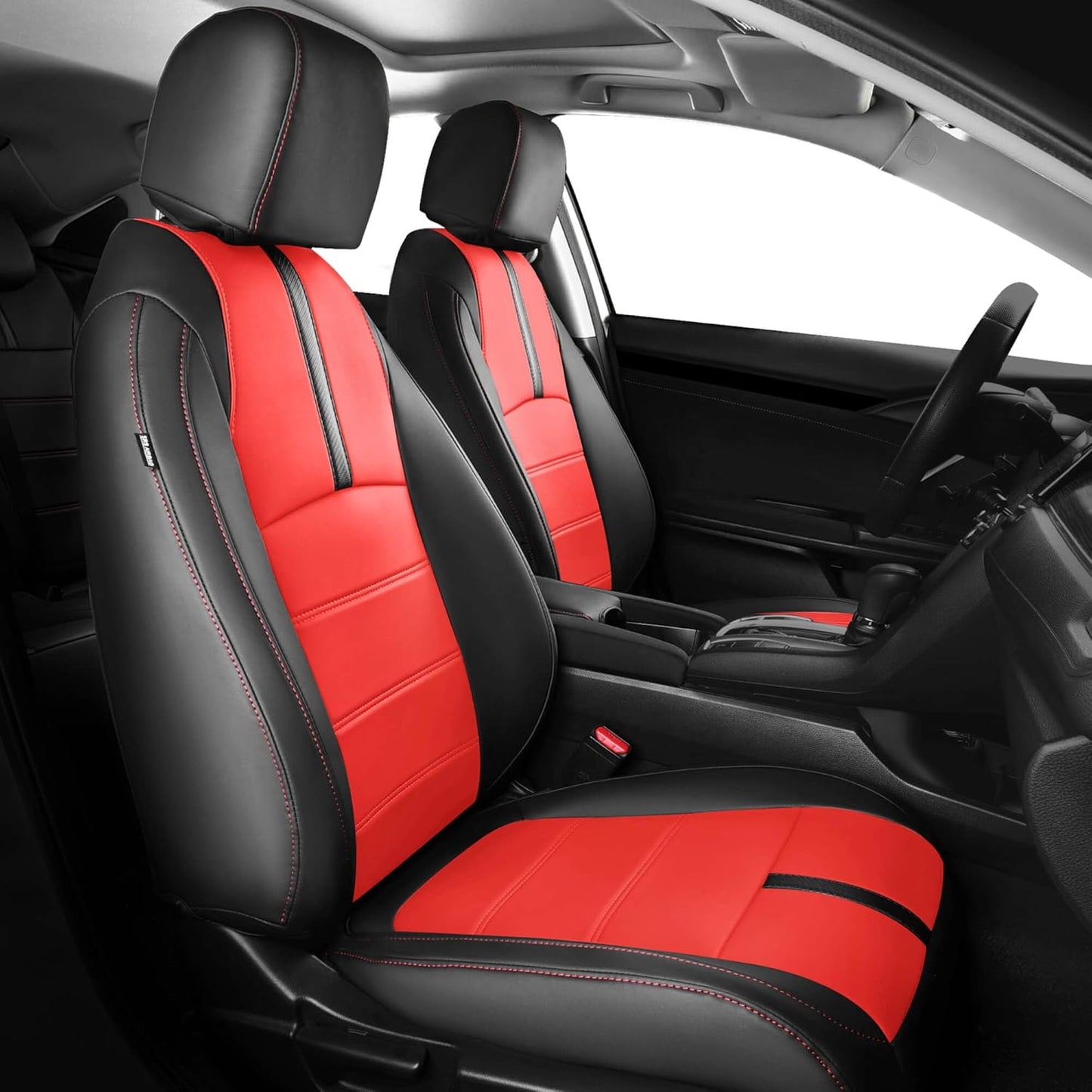 Leather Seat Covers for Honda Civic Sedan LX 2016-2021 - Waterproof