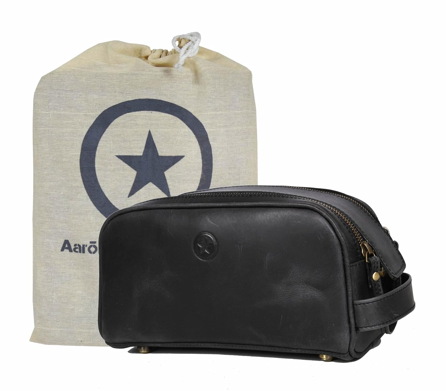 10 Premium Leather Toiletry Travel Pouch for Stylish Grooming