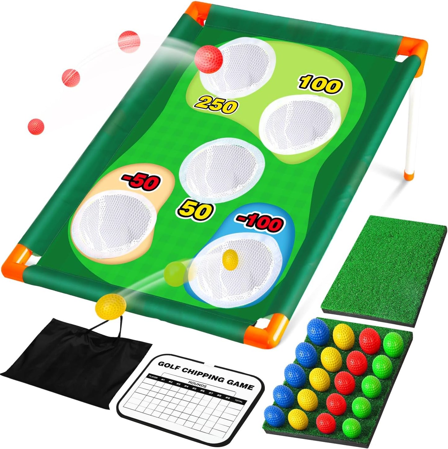 Golf Cornhole Game Set for Fun Indoor Outdoor Play Experience