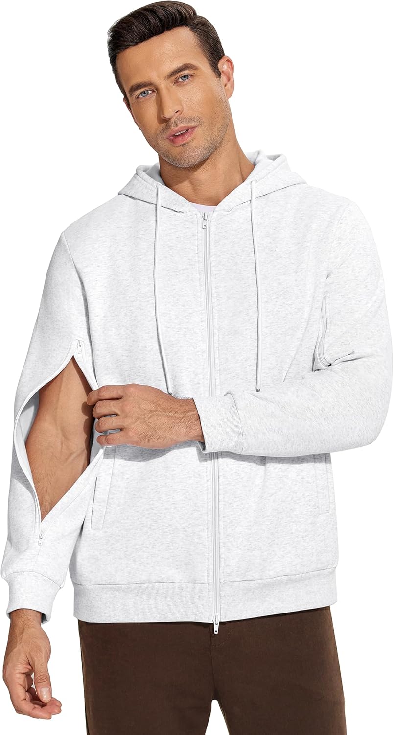 Deyeek Dialysis Sweatshirts with Arm Zipper for Comfort
