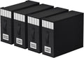 Bed Sheet Closet Organizers 4 Pack - Stackable Foldable Storage