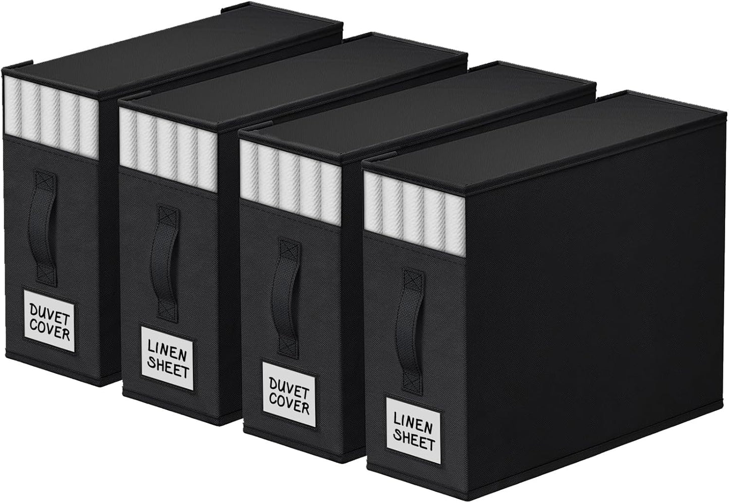 4 Pack Bed Sheet Organizers for Easy Storage and Organization
