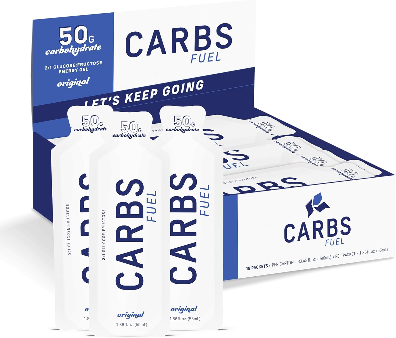 Original Energy Gel - 50g Carbs Per Gel - Vegan & Gluten-Free