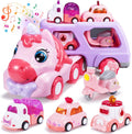 Toys for 1 2 3 Year Old Girls 5-in-1 Unicorn Carrier Truck - Fun