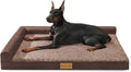 XL Orthopedic Dog Bed 42in x 28in Brown - L Bolster Support
