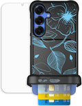 Scooch Wingmate Case for Samsung Galaxy S25 Plus Blue Hibiscus - Card