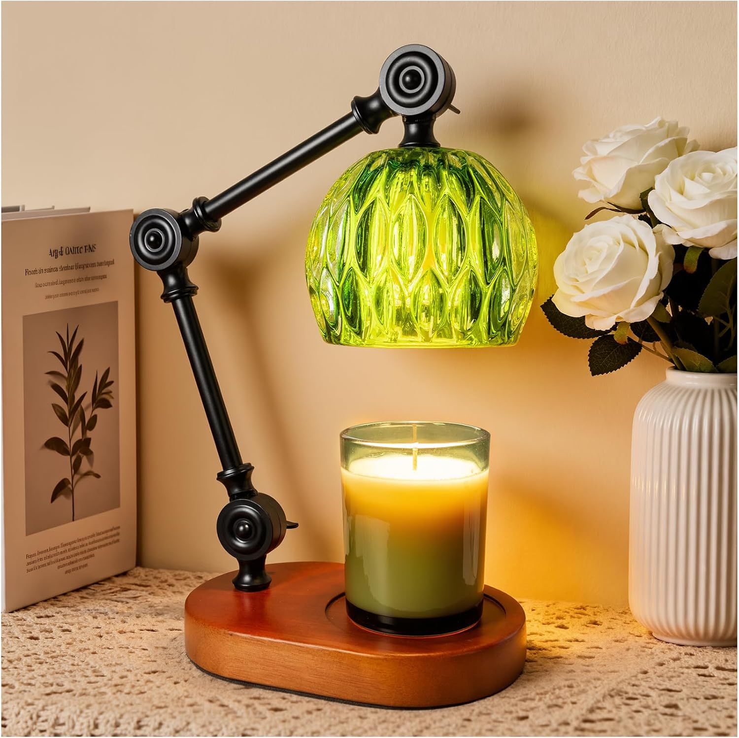 Candle Warmer Lamp by YWYWLED: Dimmable & Adjustable