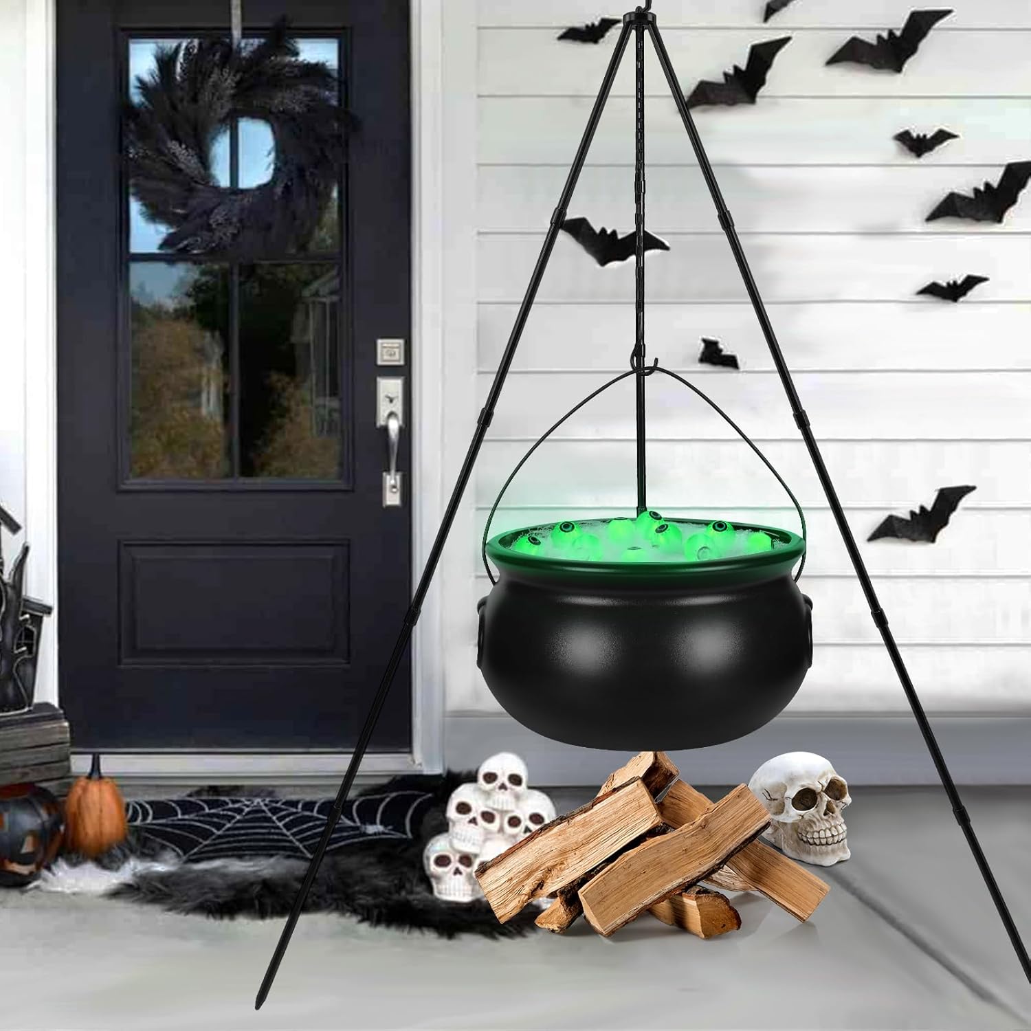 Halloween Decorations Outdoor: XOYTN Witches Cauldron Set