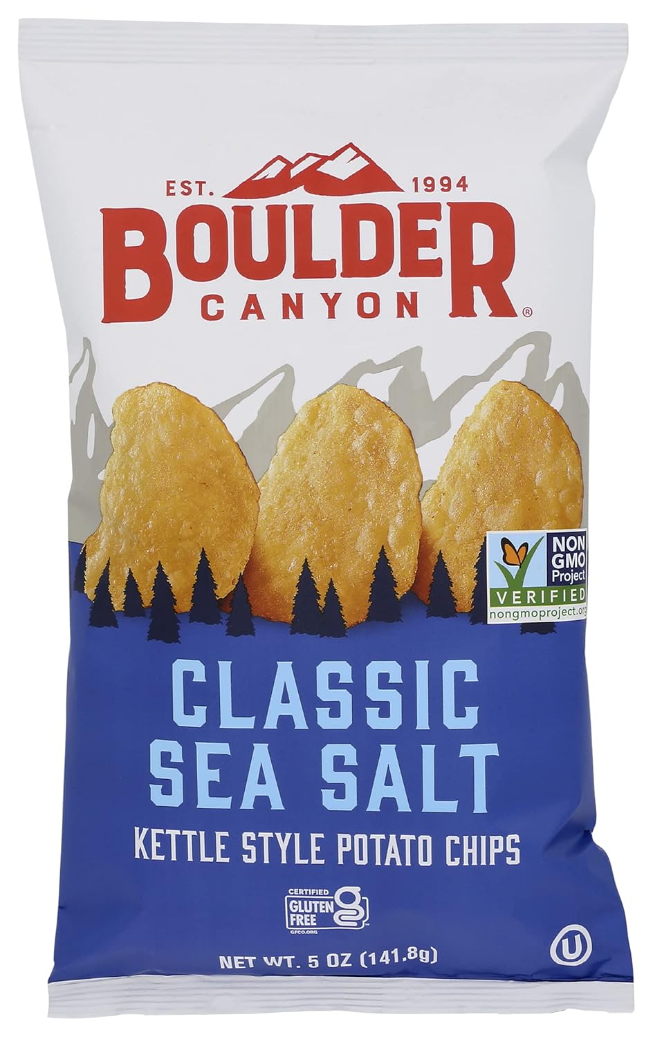 Boulder Canyon Totally Natural Potato Chips 5.0oz Pack of 12 Review