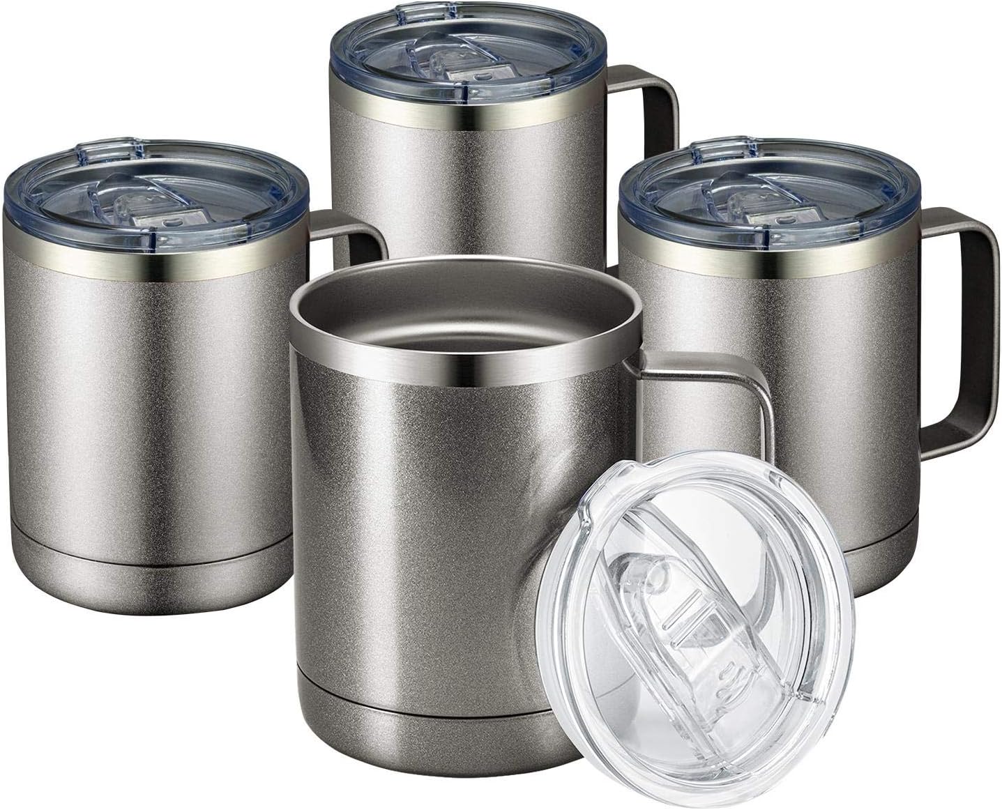 MEWAY 12oz Stainless Steel Insulated Travel Tumblers Set of 4