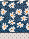 Leopard Daisy Large Top Spiral Notebook 11in x 8.5in - Durable