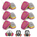 Respirator Filter (6 Pairs) - High Efficiency Chemical & Vapor