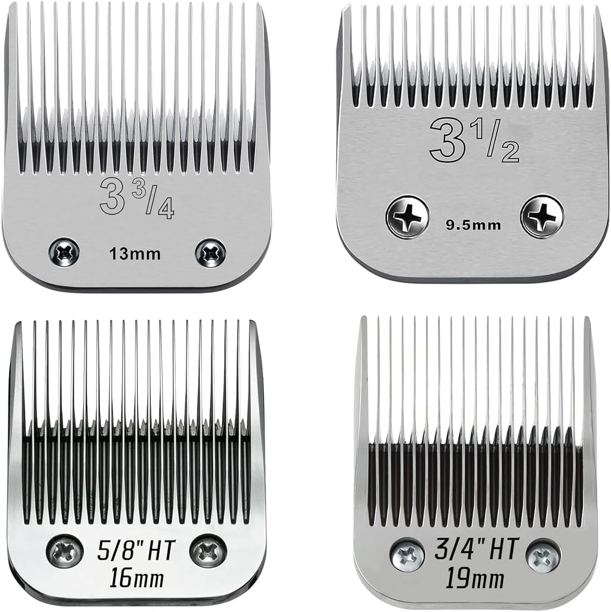 4 Pack Large Size Detachable Replacement Blades for Clippers