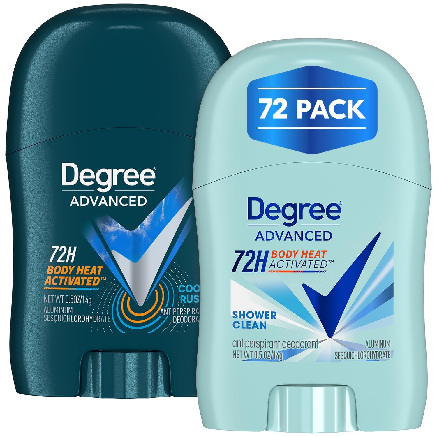 Degree Travel Deodorant Variety 72-Pack for Ultimate Freshness
