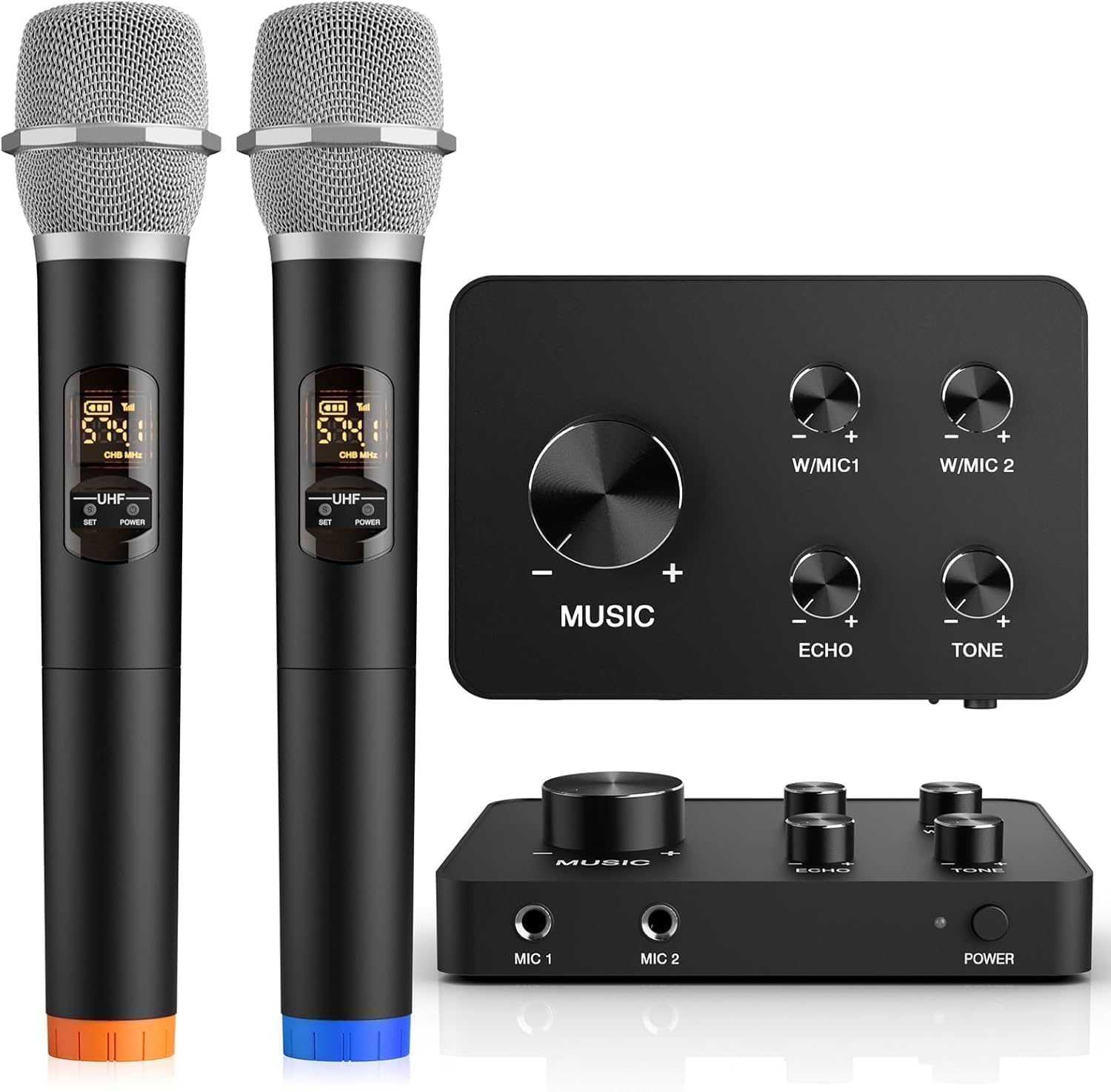 Wireless Microphone Karaoke Mixer System for Home Entertainment