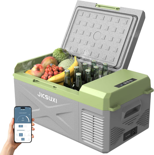 12V Car Refrigerator - 17 Quart Portable Freezer for Travel